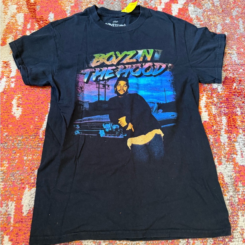 Vintage Oversized Boyz N The Hood Graphic T-Shirt - Black